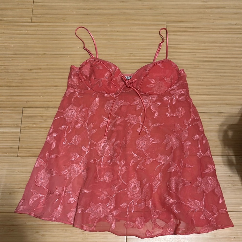 Vintage rosette babydoll lingerie